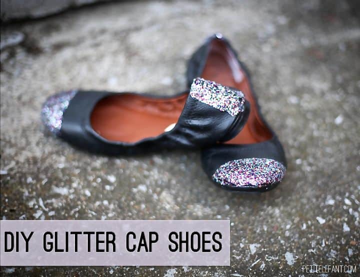 do it yourself Glitter Shoes