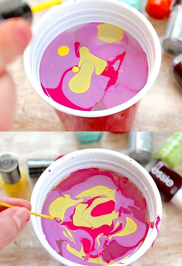 How to water marble Easter Eggs